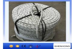China Raw White 16mm Double Braided Nylon Rope to Pull During Tower Eerection supplier