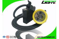 China Silicon Button Cap Rechargeable LED Headlamp 10000lux 18hrs IP68 With USB Charging supplier