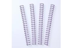 China Dia0.7mm Double Loop Binding Wire Metal Material For Notebook supplier