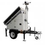 Mobile Solar Camera Trailer With 3*400W 3*380W Solar Panels For Monitoring for sale