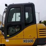XCMG XE60D Excavator Cab Tempered Glass | Front/Side/Rear Window Replacement Panel