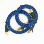 10 Gigabit SSTP Shielded CAT5E Patch Cord Nylon Mesh CAT7 Ethernet Cable for sale