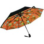 BV 3 Folding Full Color Printing Inside Pongee Automatic Compact Umbrella for sale