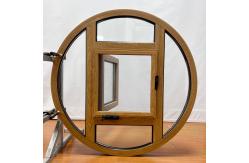 China Single Double Triple Glass Aluminumn Round Window Round Upvc Windows That Open supplier