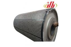 China Belt Conveyor Drive Drum Pulley Lagging Ceramic Rubber Pulley Lagging Material supplier