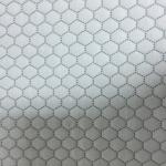 Hexagonal Air Layer Lightweight Polyester Fabric Plain Style 350GSM Weight