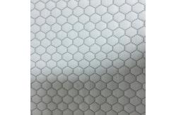 China Hexagonal Air Layer Lightweight Polyester Fabric Plain Style 350GSM Weight supplier