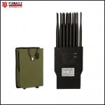 GPS GSM Bluetooth Handheld Signal Jammer WiFi 2.4G 5.8g Mobile Phone Jamming Device for sale