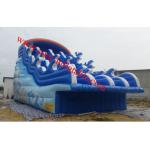 large inflatable water slide pool inflatable pool with slide inflatable 8m pool slide for sale