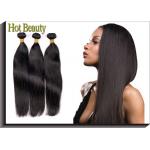 Long Straight Brazilian Virgin Human Hair Extensions Black 12'' - 32'' for sale