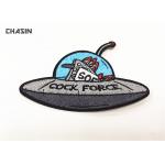 UFO Clothing Embroidery Patches Custom Embroidered Velcro Patches for sale