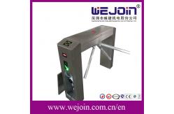 China Waist Height Pedestrian Access Control Turnstile Gate Double Direction With ESD Tester supplier