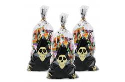China Halloween Skeleton Cellophane Treat Bag 150pcs For Kids supplier