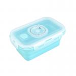 4pcs Collapsible Silicone Food Storage Containers With Lid for sale