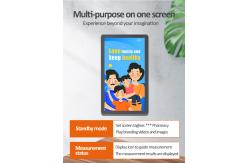 China Ultrasonic Bmi Lcd Advertising Screen Height Weight Measurement Digital Scale supplier