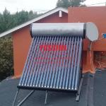 200L Non Pressure Solar Water Heater 300L Silver Water Tank Vacuum Tube Collector for sale