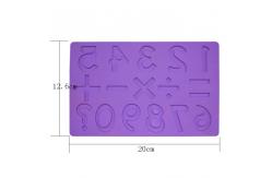 China Number Shape Silicone Fondant Mold Multifunctional Mathematics Design supplier