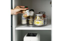 China Transparent PET Multi-Function Rotating Storage Organizing Boxes Plastic on Sale supplier
