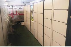 China Airport Train Station Baggage Locker With Credit Card Payment And Advertising Screen supplier