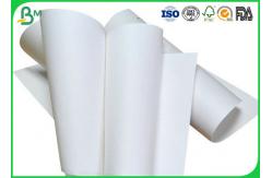 China Eco - Friendly Kraft White Food Grade Paper Roll For Drinking Paper Straws supplier