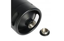China 304 Stainless Steel Mini Keg Customized Black Powder Coating 2l Single Wall supplier