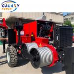 9 Ton Pulling Stringing Equipment OPGW Cable Hydraulic Winch Power Line Tensioner for sale