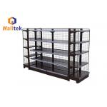 Multi Functional Supermarket Gondola Shelving Food Display With Accessories for sale