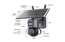 China WiFi IP Network Solar Panel Security 12X Zoom Camera supplier