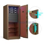 Solid Steel Brown Jewelry Safe Biometric Fingerprint Lock H1500mm Luxury Watch Safes