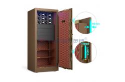 China Solid Steel Brown Jewelry Safe Biometric Fingerprint Lock H1500mm Luxury Watch Safes supplier