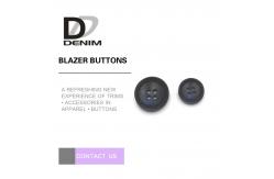China Navy Blue Black Personalized Blazer Buttons , Custom 4 Hole Plastic Button supplier