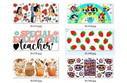 China Medium Peel Strength CMYK White UV DTF Cup Transfers Stickers Scratch Resistant supplier