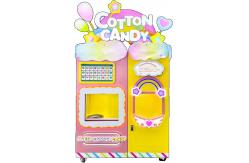 China Automatic Cotton Candy Vending Machine Floss Sugar Operated by Mechanical Arm supplier