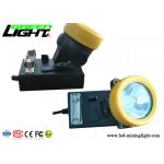 Rechargeable Miners Hard Hat Lamp 5000lux Brightness IP68 Waterproof ABS Material