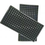 Custom black plastic hydroponic seed nursery seeding tray with 72 cells