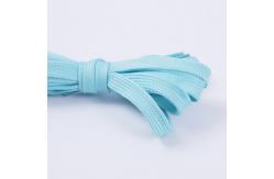 China Polyester Shoestring Shoelaces 1cm Width Colored Shoestrings supplier