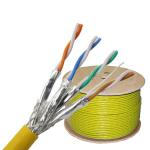 Pure Bare Copper 10G 1000Mhz Cat7 Sftp Cable Double Shielded 23AWG SSTP SFTP