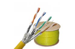 China Pure Bare Copper 10G 1000Mhz Cat7 Sftp Cable Double Shielded 23AWG SSTP SFTP supplier