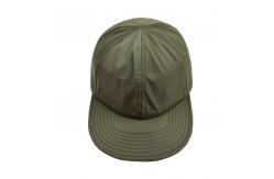 China 100% Cotton Drawstring Flat Brim Snapback Cap With Adjustable Strap supplier