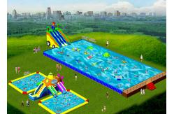 China Removeable Inflatable Water Park With Swimming Pool For Schools , Sports Arenas supplier
