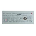 Waterproof  Dustproof Industrial Membrane Keyboard Optical Trackball for sale