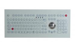 China Waterproof  Dustproof Industrial Membrane Keyboard Optical Trackball supplier