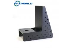China Medical Brackets Black Sandblasting Anodizing Aluminum Parts CNC Milling Machining supplier