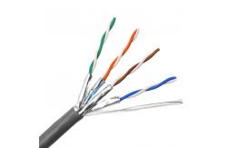 China Bare Copper CAT6A UFTP Cable ROHS LSZH Jacket Computer Networking supplier