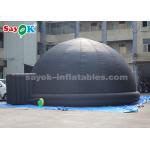 Black Inflatable Projection Dome Tent With PVC Floor Mat For School Teaching for sale