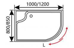 China 10mm Tempered Glass Shower Cubicles 1950mm Sliding Shower Enclosure supplier