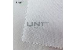 China Good Adhesive Cap Resin Shirt Interlining With PES LDPE Fusing supplier