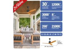 China Homestead Reversible Dual Use DC Motor Ceiling Fan With 5 Speed Remote supplier
