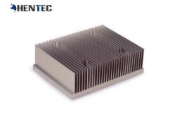 China Silvery Anodized Aluminum Heatsink Extrusion Profiles With CNC Machining supplier