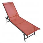 Steel 7 Position Folding Sun Bed Outdoor Or Indoor for sale